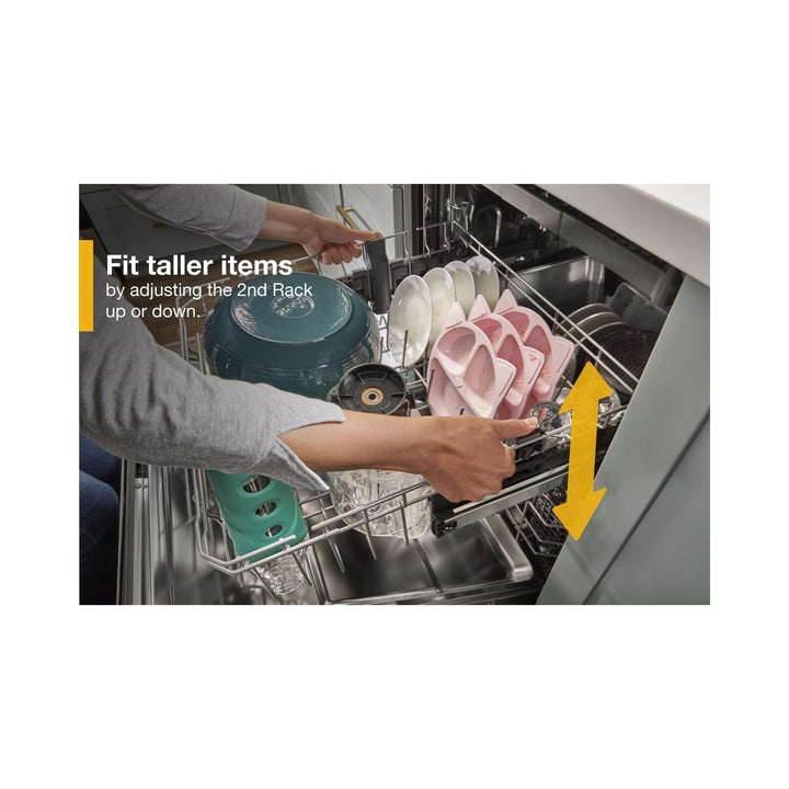 Whirlpool® 24” Stainless Steel Dishwasher with AI Intelligent Wash - 47 dBA