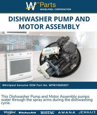 Whirlpool Dishwasher Pump and Motor