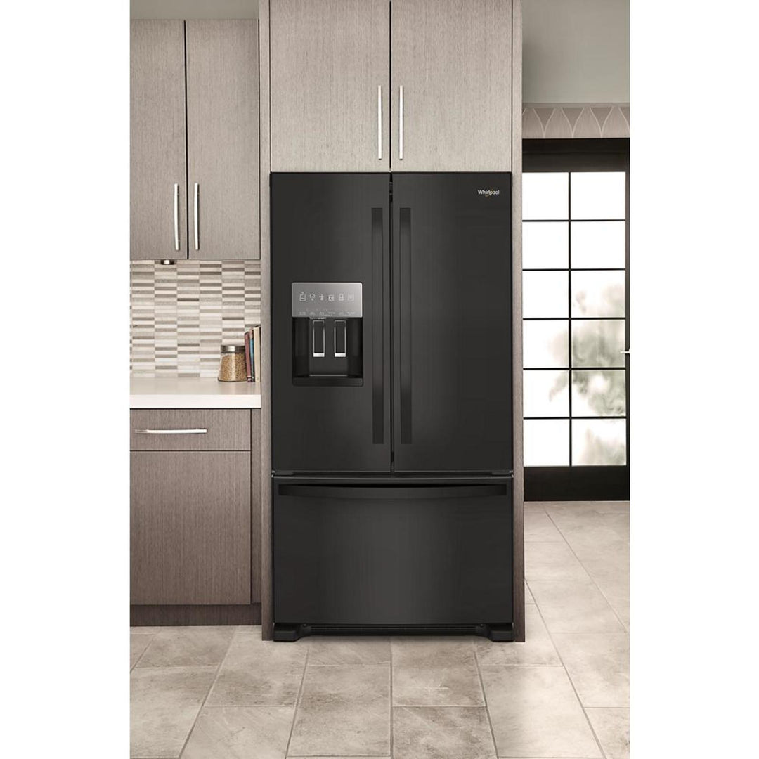 Whirlpool Refrigerator French Door with Water Dispenser & Ice Maker, Bottom Freezer 36"