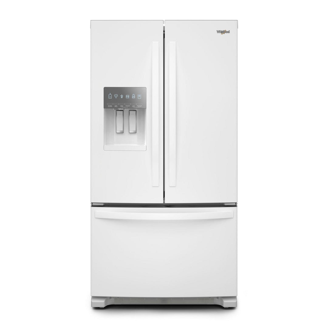 Whirlpool Refrigerator French Door with Water Dispenser & Ice Maker, Bottom Freezer 36"