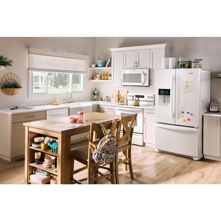 Whirlpool Refrigerator French Door with Water Dispenser & Ice Maker, Bottom Freezer 36"