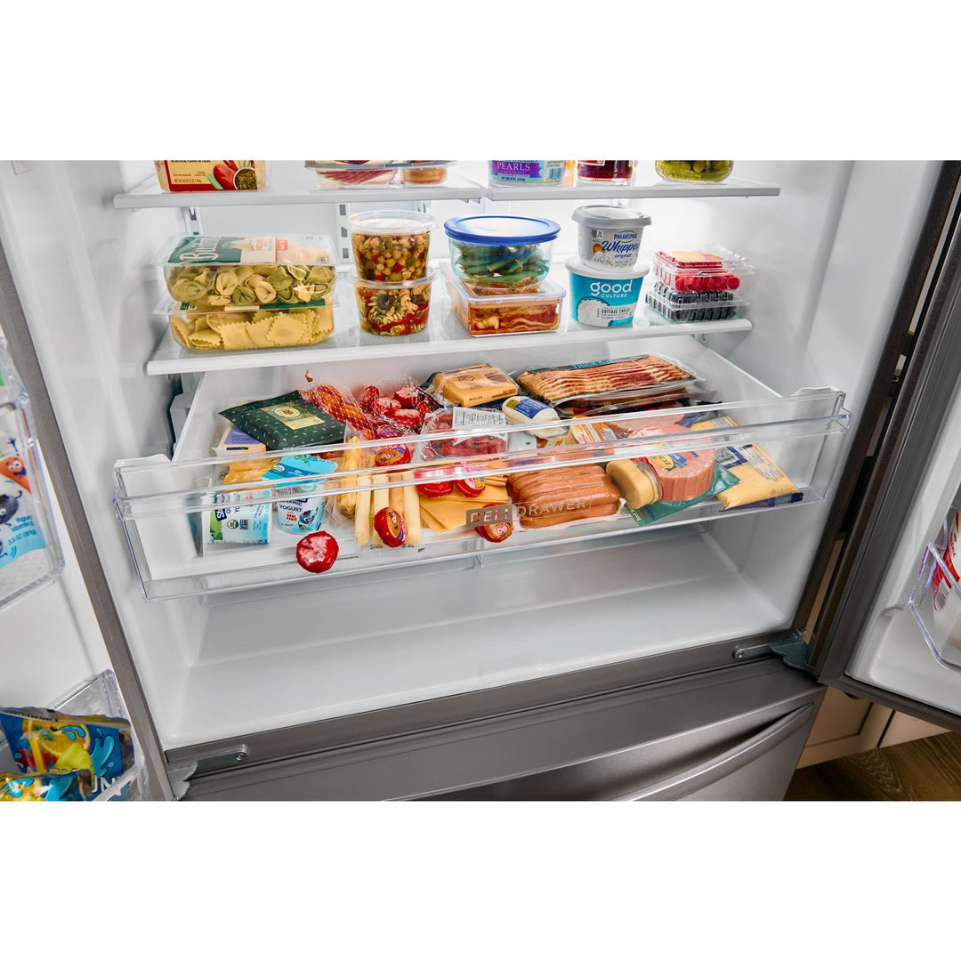 Whirlpool Refrigerator French Door with Water Dispenser & Ice Maker, Bottom Freezer 36"