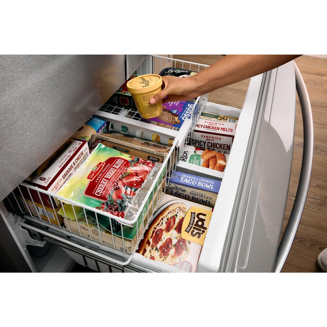 Whirlpool Refrigerator French Door with Water Dispenser & Ice Maker, Bottom Freezer 36"