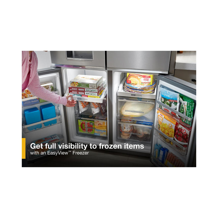 Whirlpool® 36-Inch Counter Depth 4 Door Refrigerator with Ice Maker in Door