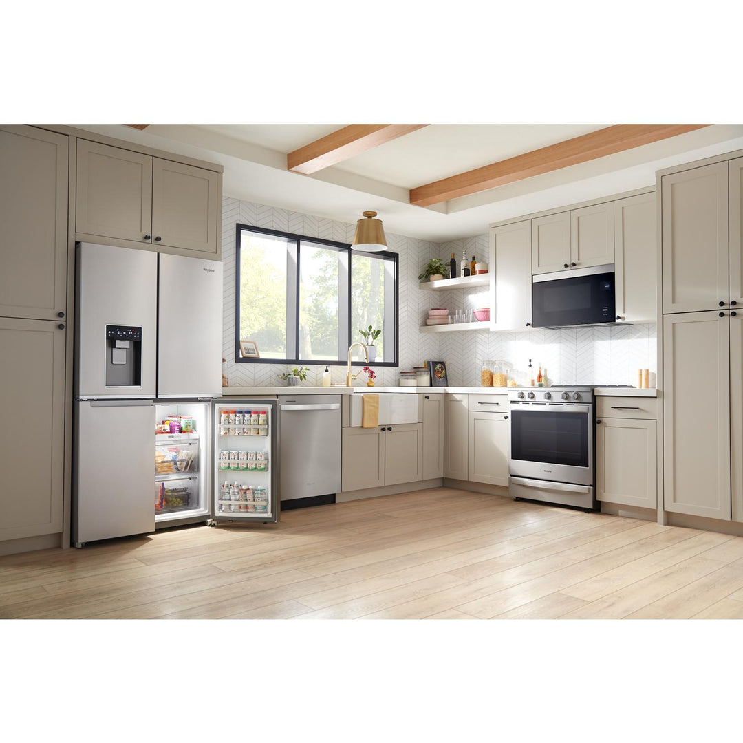 Whirlpool® 36-Inch Counter Depth 4 Door Refrigerator with Ice Maker in Door