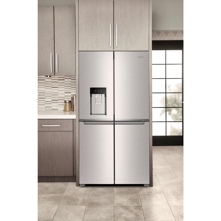 Whirlpool® 36-Inch Counter Depth 4 Door Refrigerator with Ice Maker in Door