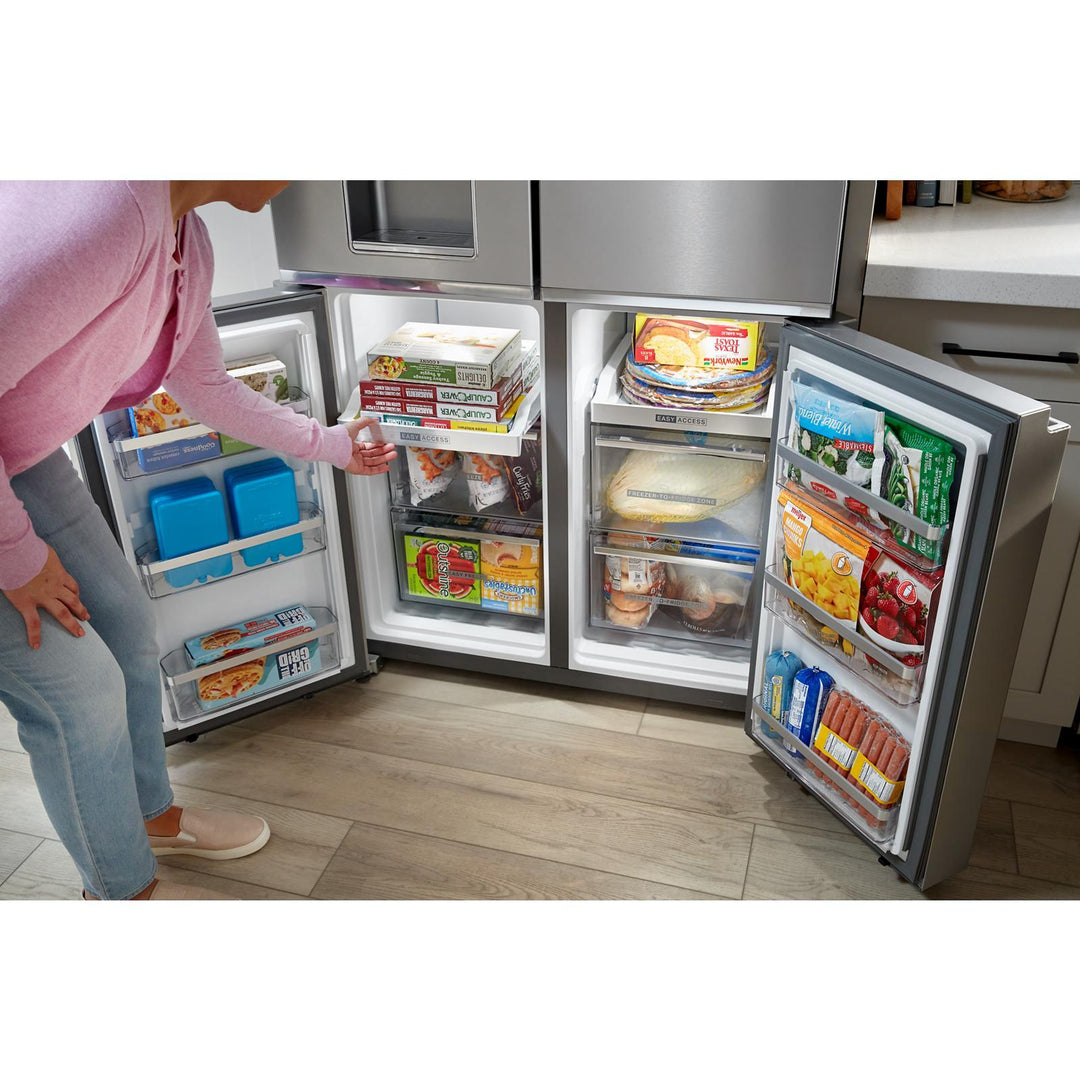 Whirlpool® 36-Inch Counter Depth 4 Door Refrigerator with Ice Maker in Door