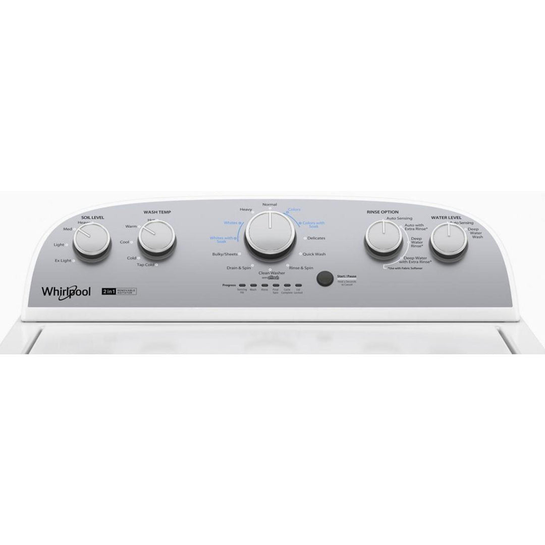 4.4–4.5 Cu. Ft. Whirlpool® Top Load Washer with Removable Agitator