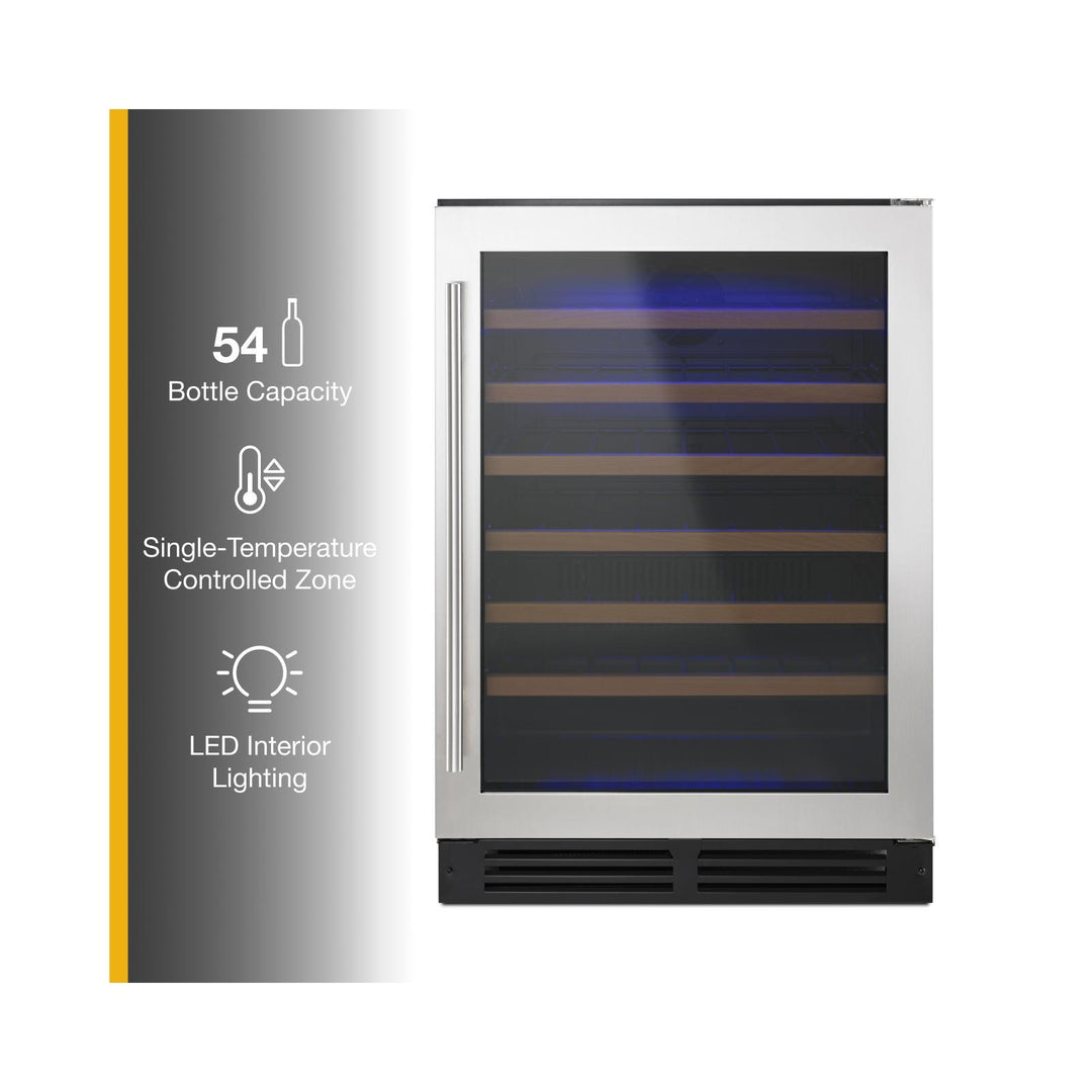 Whirlpool Wine Center 24" Undercounter with Custom Temperature Control