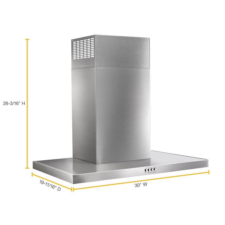 Whirlpool® 30" Stainless Steel Wall Mount Flat Range Hood