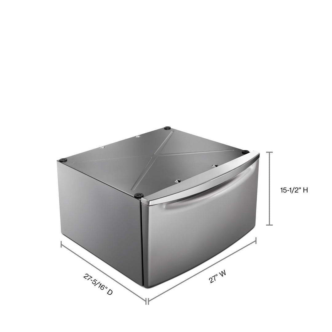 Maytag Pedestal for Front Load Washer and Dryer with Chrome Handle and Storage 15.5" (39.4 cm)