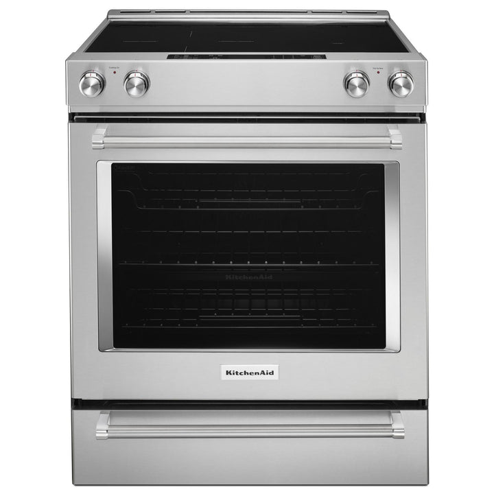 Kitchenaid® 30-Inch 5-Element Electric Convection Slide-In Range with Baking Drawer