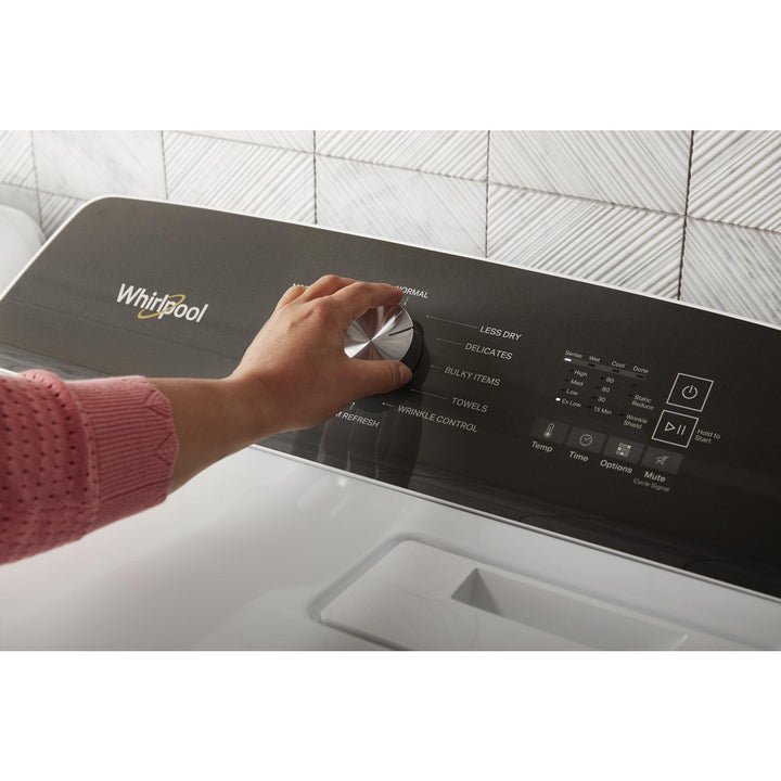 Whirlpool® 7.0 Cu. Ft. Top Load Electric Moisture Sensing Dryer with Steam