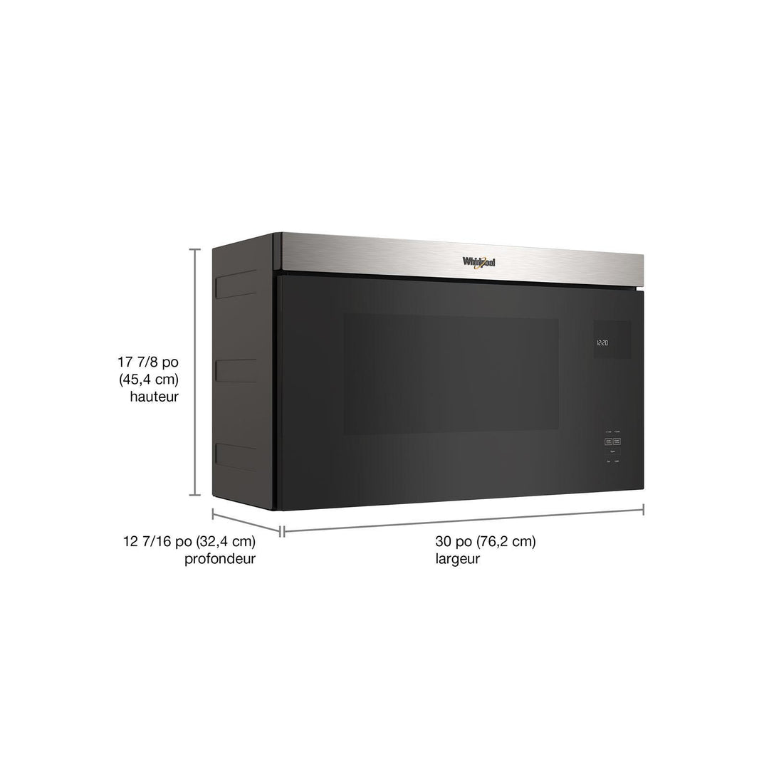 Whirlpool Over-the-Range Microwave Flush Mount with Turntable-Free Design