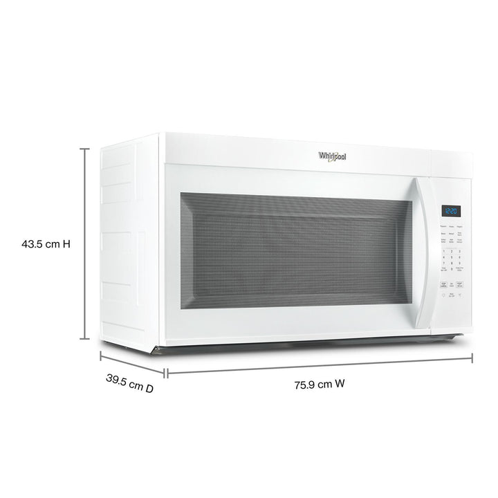 Whirlpool Over the range Microwave 900 Watts 30’ W 1.7 cu. ft