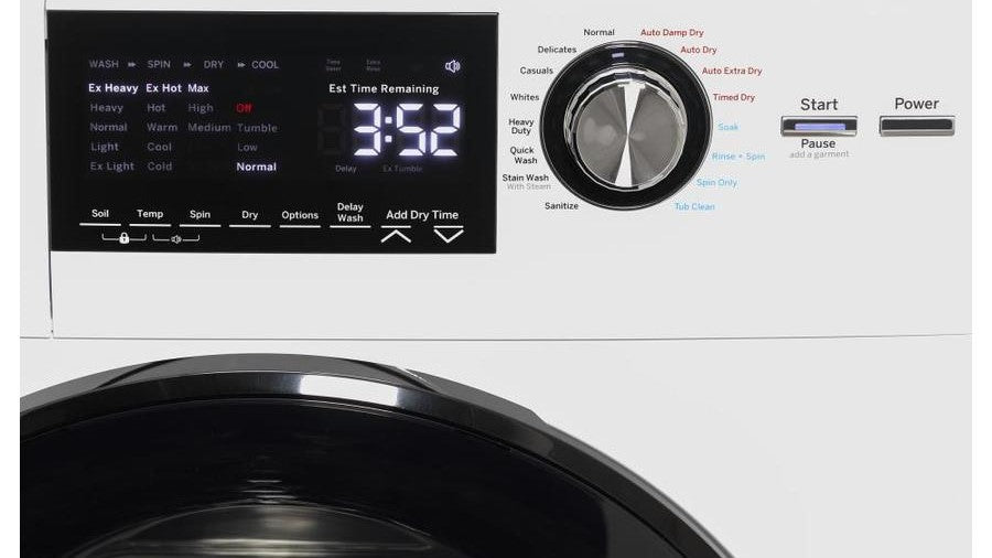 GE 24" Front Load Washer/Condenser Dryer Combo White