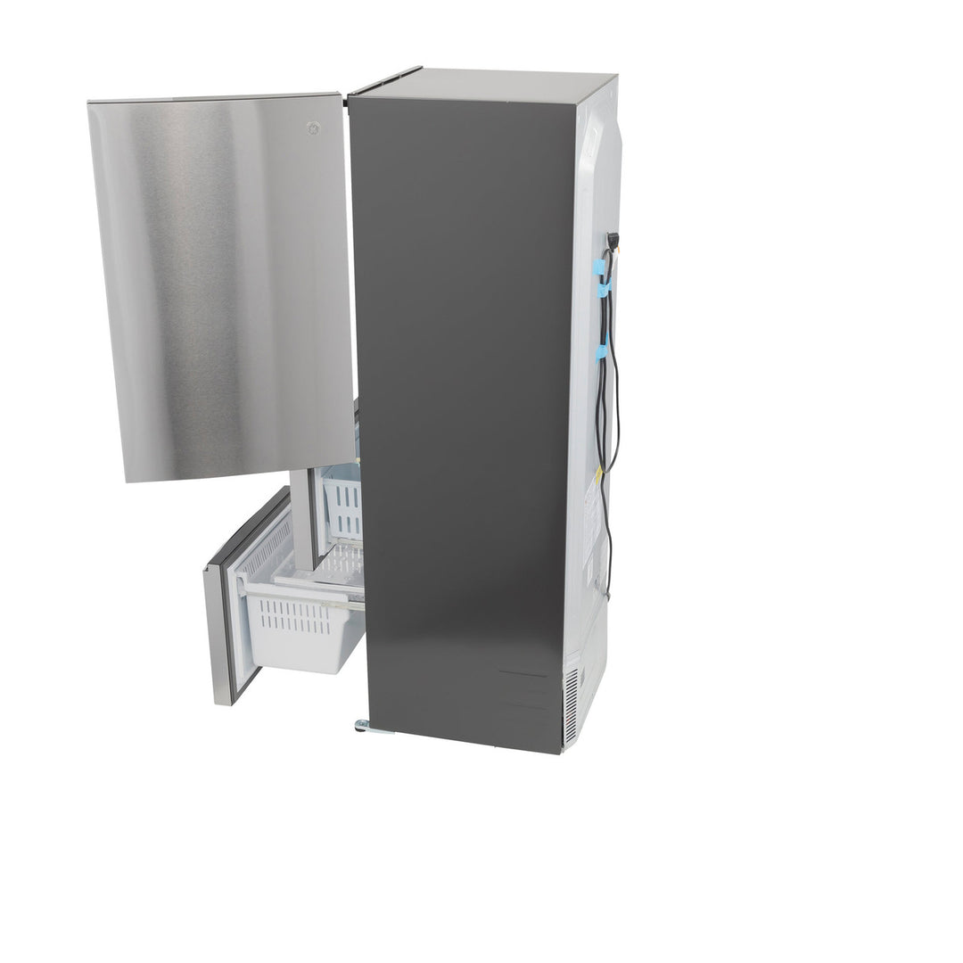 GE 11.9 Cu Ft Bottom-Freezer Refrigerator Stainless Steel