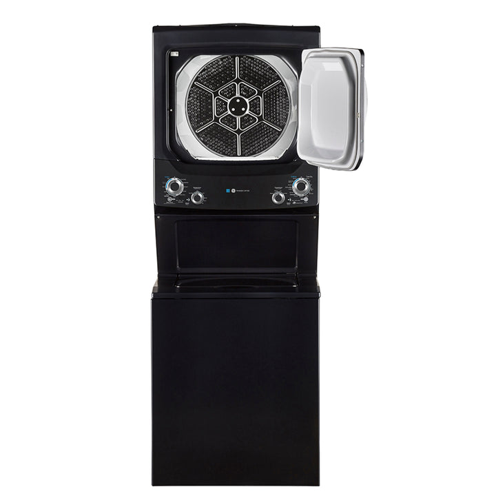 GE Unitized Spacemaker 4.5 cu. ft. IEC Capacity Washer and 5.9 cu. ft. Capacity Electric Dryer Diamond Gray