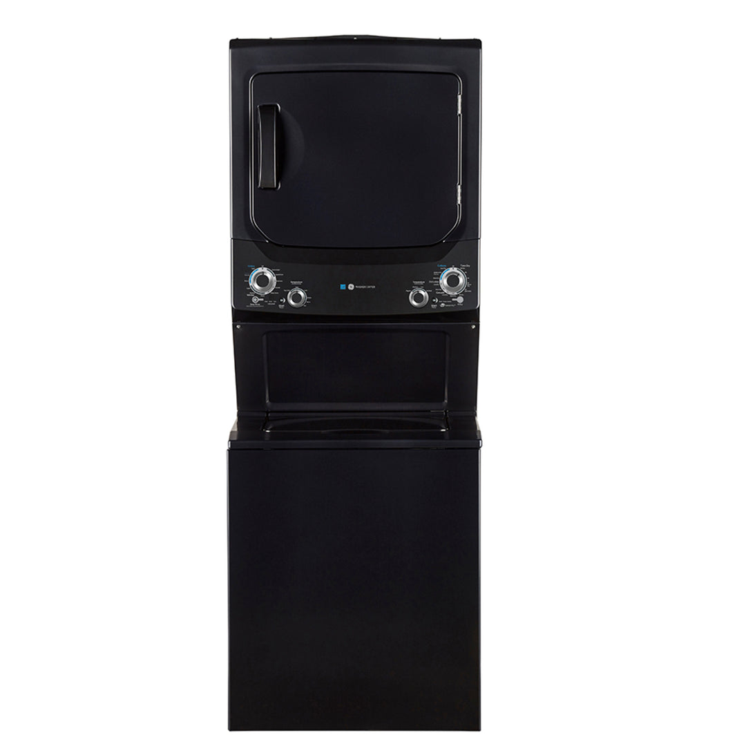 GE Unitized Spacemaker 4.5 cu. ft. IEC Capacity Washer and 5.9 cu. ft. Capacity Electric Dryer Diamond Gray