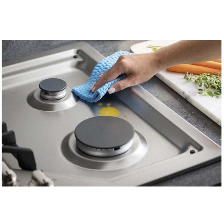 GE 36" Built-In Deep-Recessed Edge-to-Edge Gas Cooktop Stainless Steel