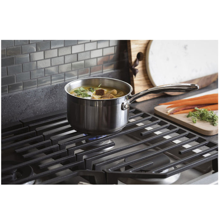 GE 36" Built-In Deep-Recessed Edge-to-Edge Gas Cooktop Stainless Steel