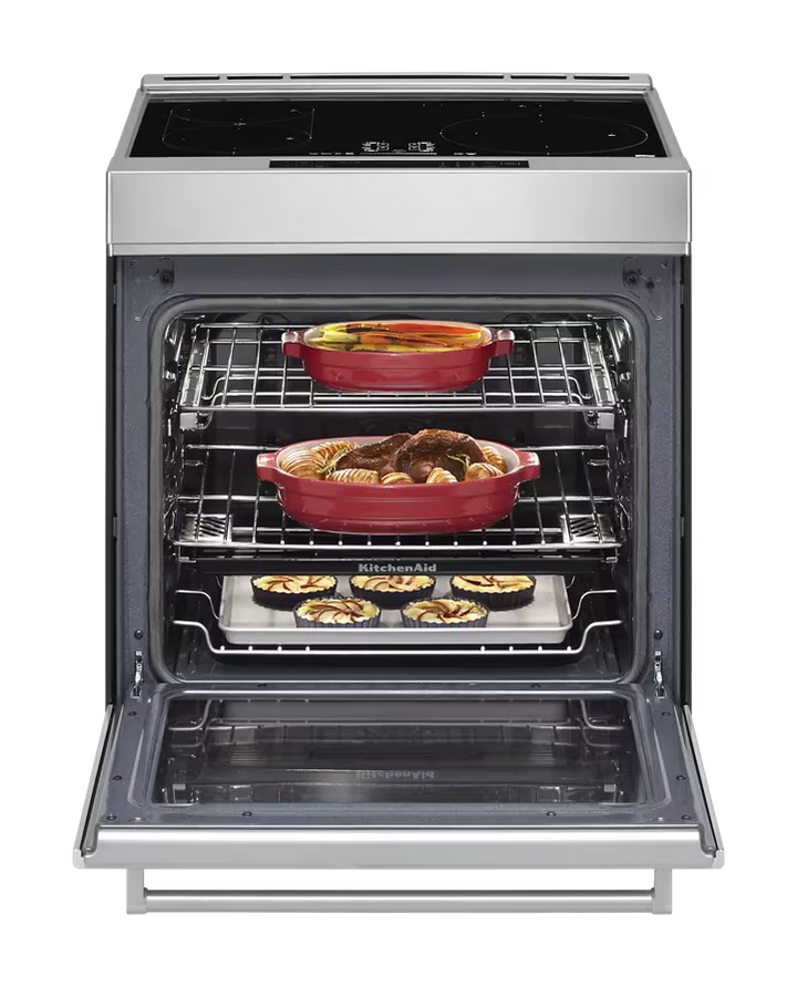 Kitchenaid 30-Inch 4-Element Induction Slide-In Convection Range with Air Fry